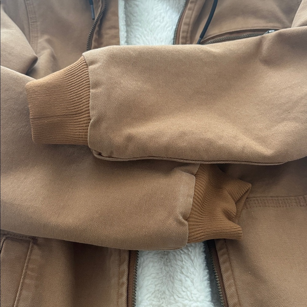Carhartt Tan Jacket with Cream Lining - Picture 5 of 9